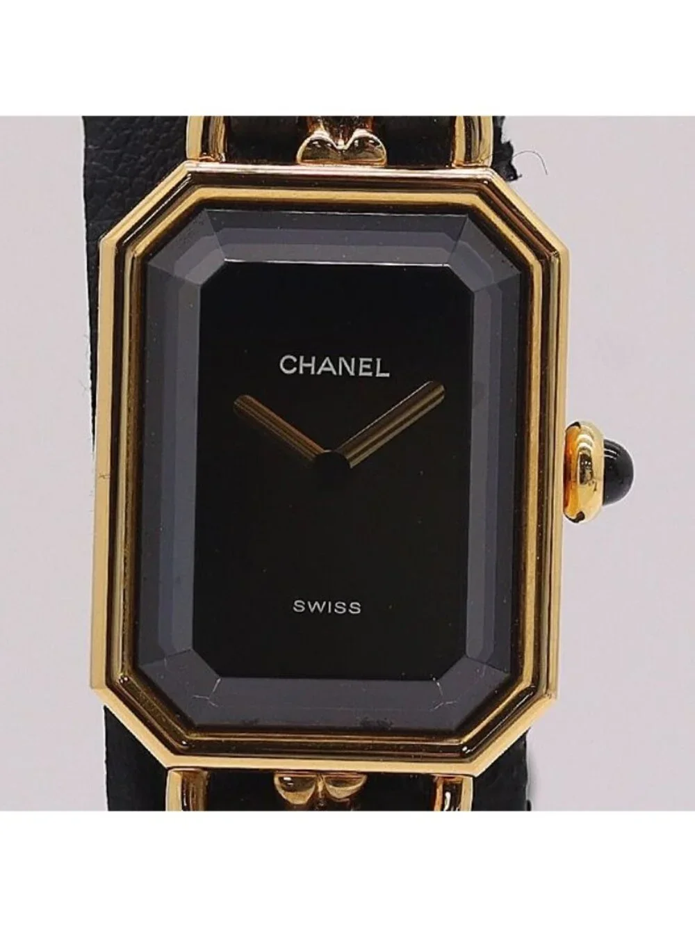 Chanel Premiere L Quartz Black Dial Bracelet Watch
